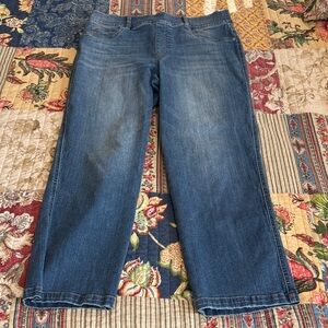 SPANX Women's Straight Leg Jeans in Blue